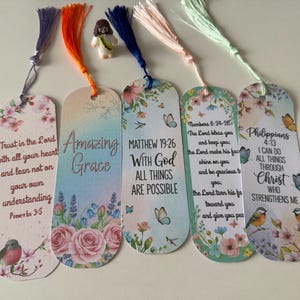 Pack of Christian bookmarks
