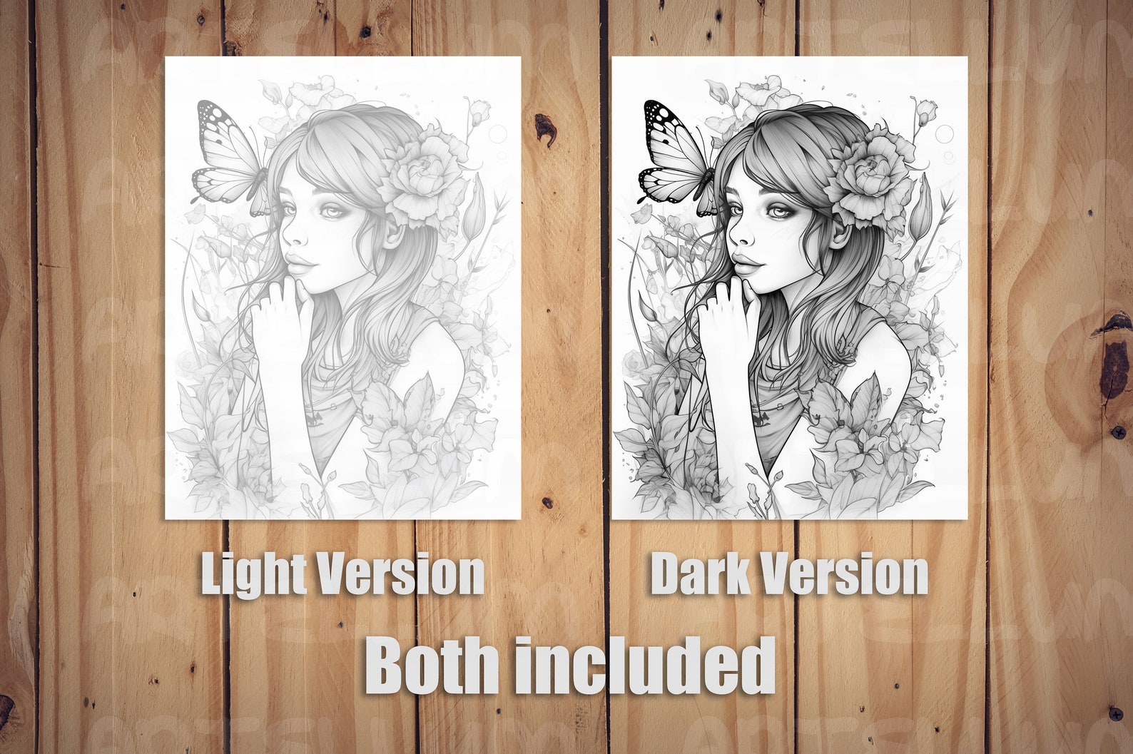 Fairy Girls Coloring Pages: 25 Unique and Adorable Fairies - Etsy