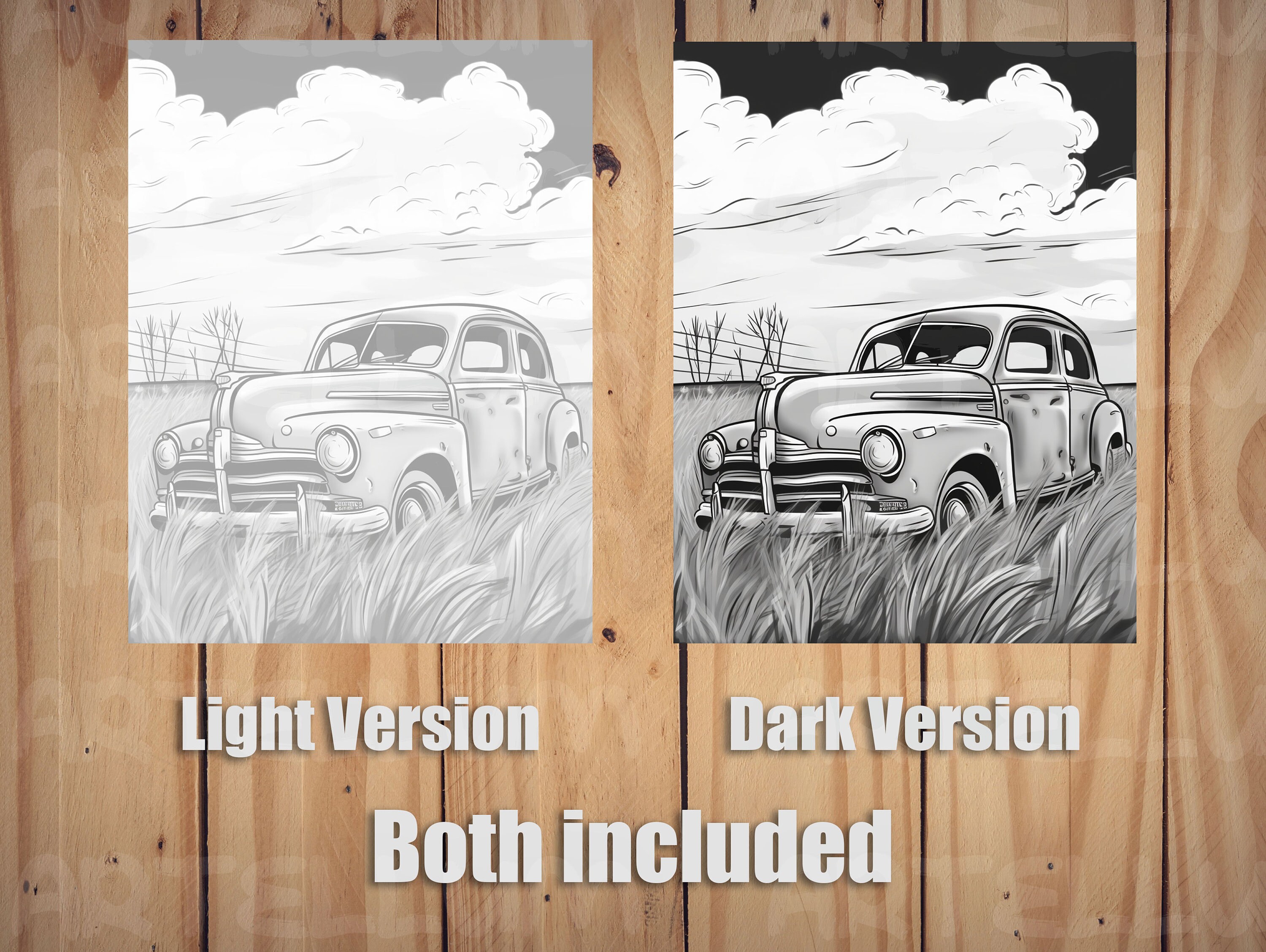 Vintage Cars Coloring Pages: 45 Intricate Classic Vehicles - Etsy