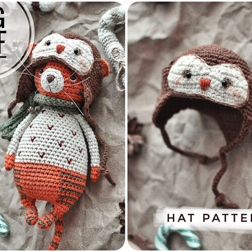 Hat for Toys Crochet Pattern. Amigurumi Hatdeer Pattern. PDF. Etsy