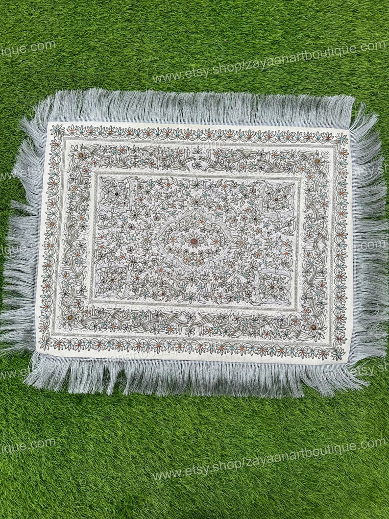 Embroidery Wall Hanging/ Zardozi Silk Tapestry, Hand Made Embroidery