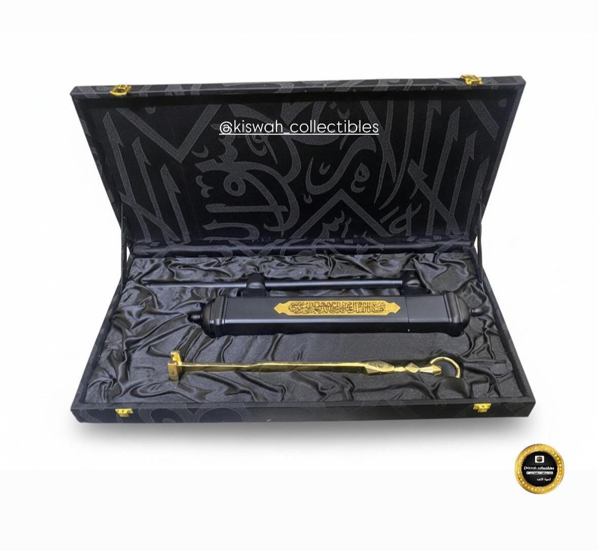 KABAブラック38 Authentic Black Kaaba Door Key Lock - Makkah Spiritual Heritage