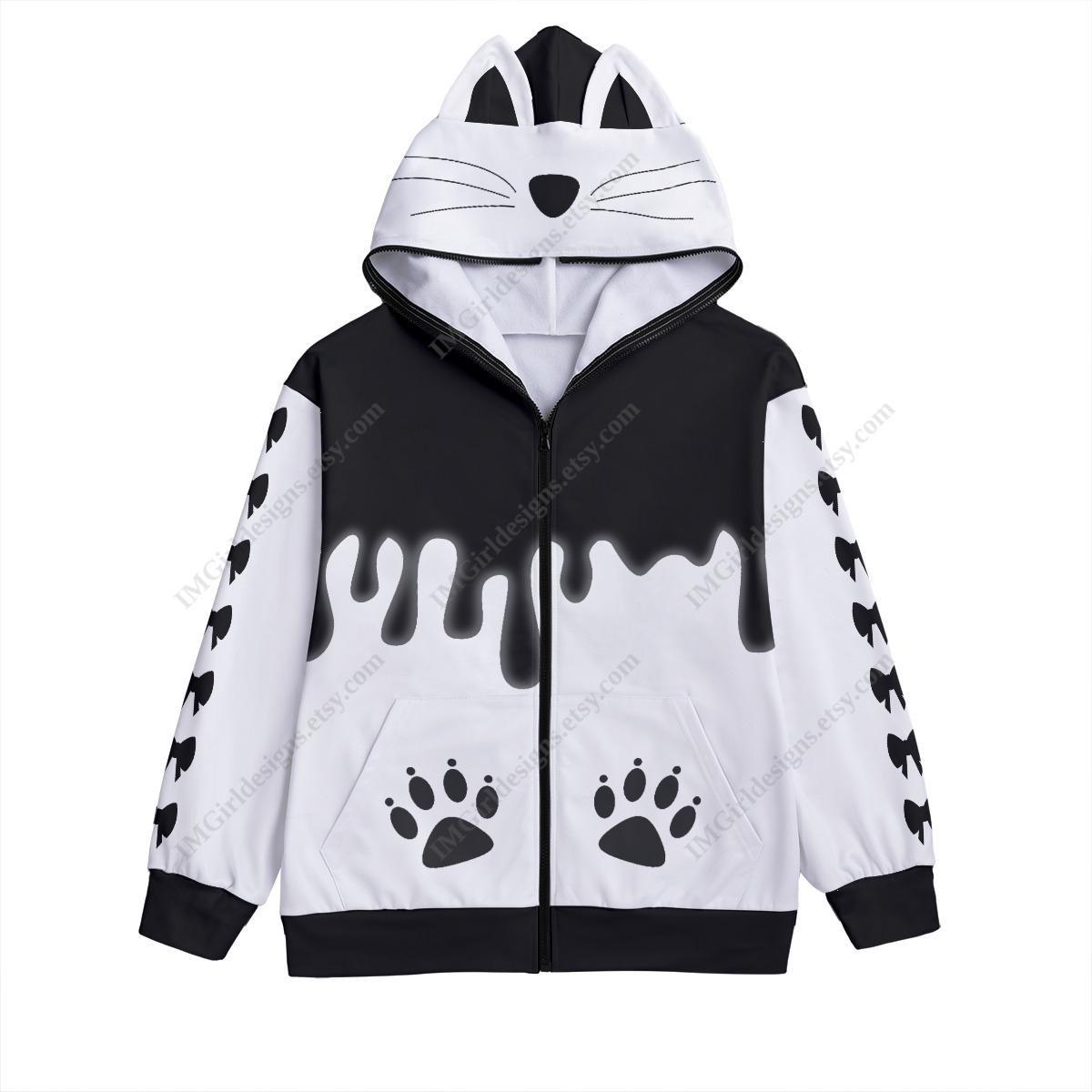 Sサイズ　90 Logo Cat Ear Zip Hoodie　9090girl 90 Logo Cat Ear Zip Hoodie【9090girl】 – YZ