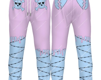 Mens Pastel Goth Sweatpants: Drip Design Joggers