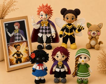 Custom Plush Doll, Toy From Drawing, Custom Crochet Doll, Custom Amigurumi  Doll, Cartoon Character Game Crochet Doll, Drawing Stuffed Doll