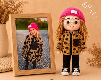Custom BaBy Doll Crochet Baby Portrait Look Alike Doll Baby Memory Gift Newborn Gift Gift For New Parents Look Alike Doll Christmas Gift