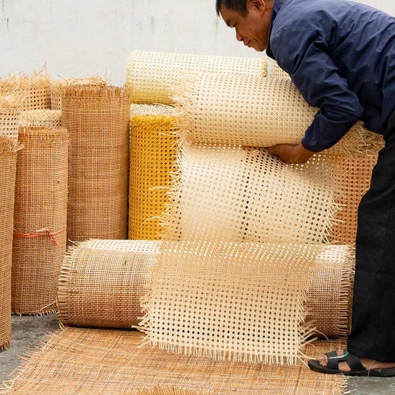 24” Wide Natural Rattan Webbing Roll, 24 x 48 - Pay Less Super