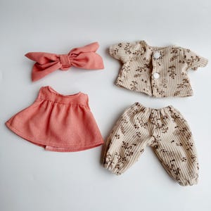 冬服のネズミ人形、女の子の男の子の人形、ぬいぐるみ、リネンのネズミ人形、布製コットン人形、服を着た猫のぬいぐるみ、幼児へのギフト