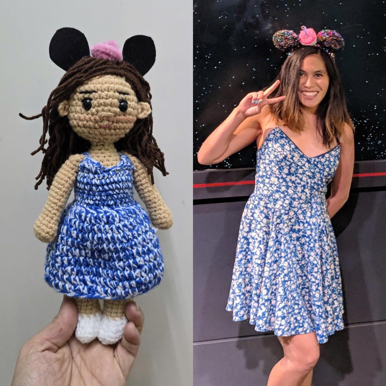 Look Alike Doll, Custom Crochet Doll, Couple Crochet Dolls, Christmas Gift, Handmade Couple Doll, Personalized Gifts, Gift For Baby image 2
