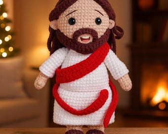 BEST PRICE- Handmade Crochet Jesus Doll Jesus Crochet Doll Religious Handmade Doll Christian Amigurumi Christmas Gift Religious Gift