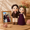 Couple Portrait Doll, Custom Couple Doll, Fathers Day Gift, Crochet Wedding Gift, Anniversary Gift Him Her, Look Alike Doll, Darlings Doll product logo