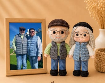 Custom Remembrance Doll, Custom Memorial Gift, Personalized Crochet Doll, Loss Of Loved One Gift, Handmade Crochet Portrait, Mini Me Doll