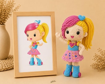 Custom Crochet Doll From Child's Drawing,  Custom Stuffed Doll, Personalized Plushie From Artwork, Look Alike Gift, Doll From Picture