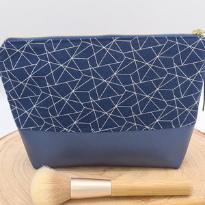 Kulturtasche Set Innenfach Kosmetiktasche Beauty Bag Make-up Utensilo Schminktasche Unikat Schminktäschchen handmade Kulturbeutel Tasche