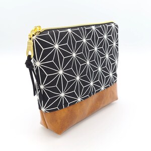 Kosmetiktasche Beauty Case Kunstleder geometrisch