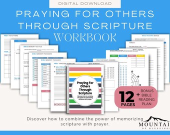 Prayer Journal Printable: Praying for Others Through Scripture (Digital Download)