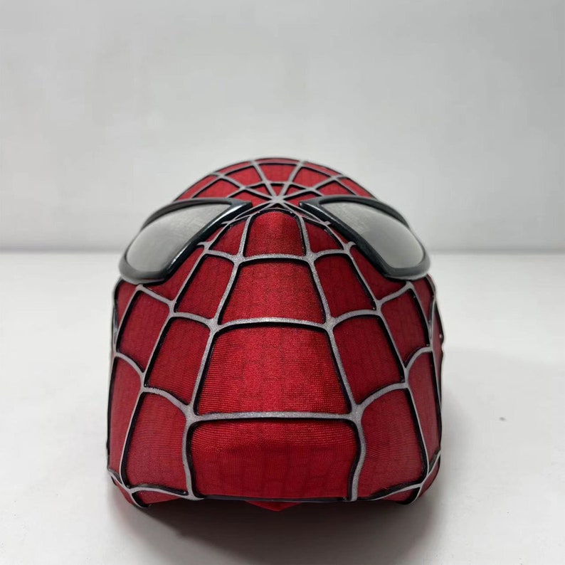 Customized Sam Raimi Spiderman Mask Cosplay Spiderman Mask Adult Mask Wearable movie prop copy, comic book exhibition, Toby Maguire image 3