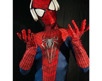 The amazing spiderman 2(custom suit)Costume Suit，Upgraded Spiderman Costume Suit Wearable Movie Prop Replica, Private Custom Wearable Suit