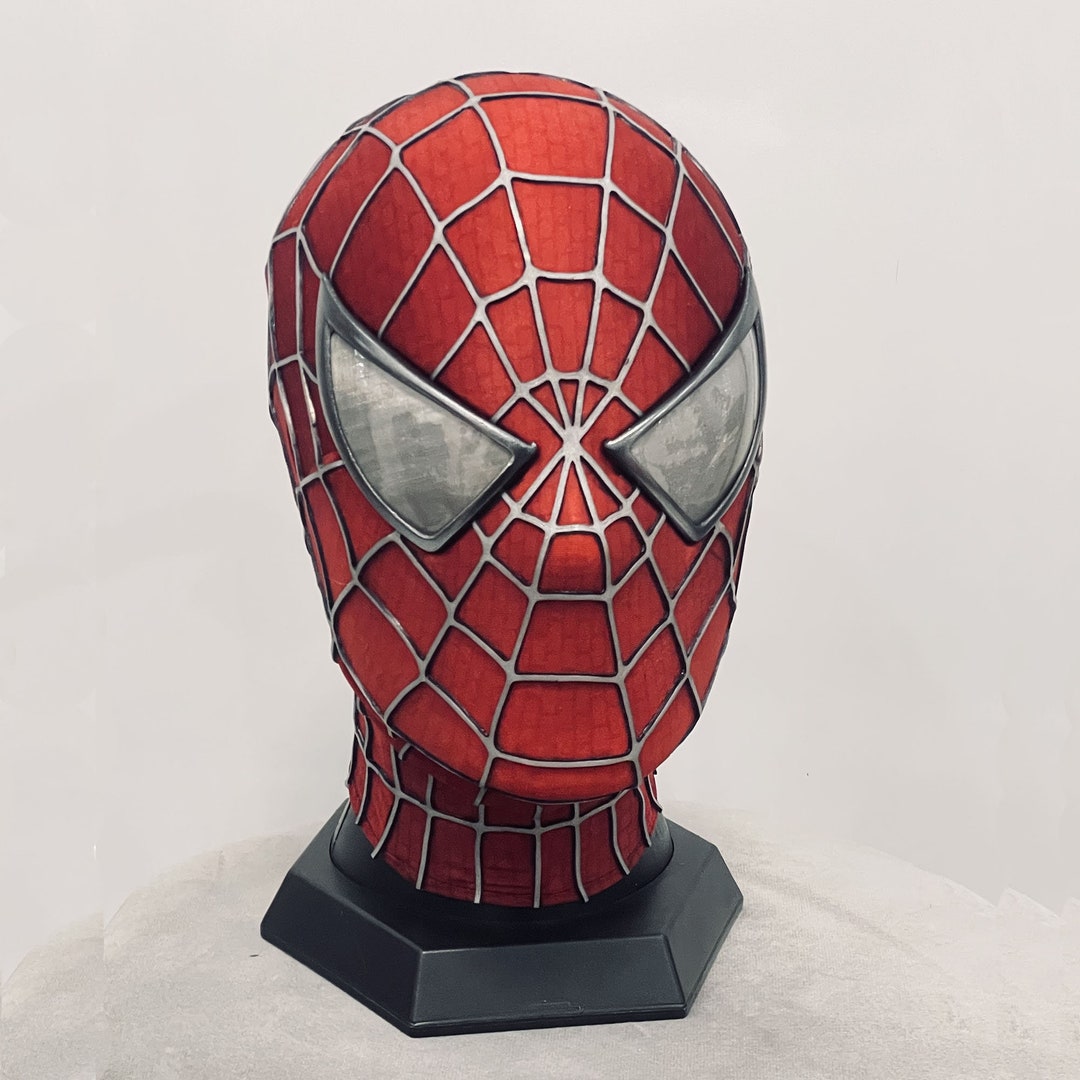 Masque Spider-Man Avec Yeux Mécaniques - Lentilles Mobiles, Fermeture éclair, Parfait Cosplay Et Fêtes