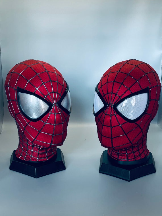 The Amazing Spiderman Mask Amazing Spiderman 2 Cosplay Mask With Faceshell  and Lenses Amazing Spider-man Wearable Movie Prop Replica 