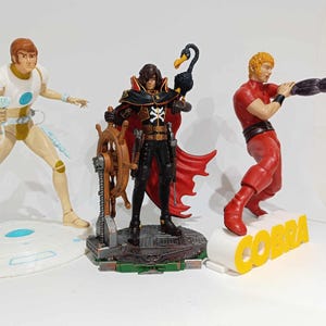 Figurine Capitaine Flam - Cyberlab, Comet & Cosmolem (blanc) - 1981