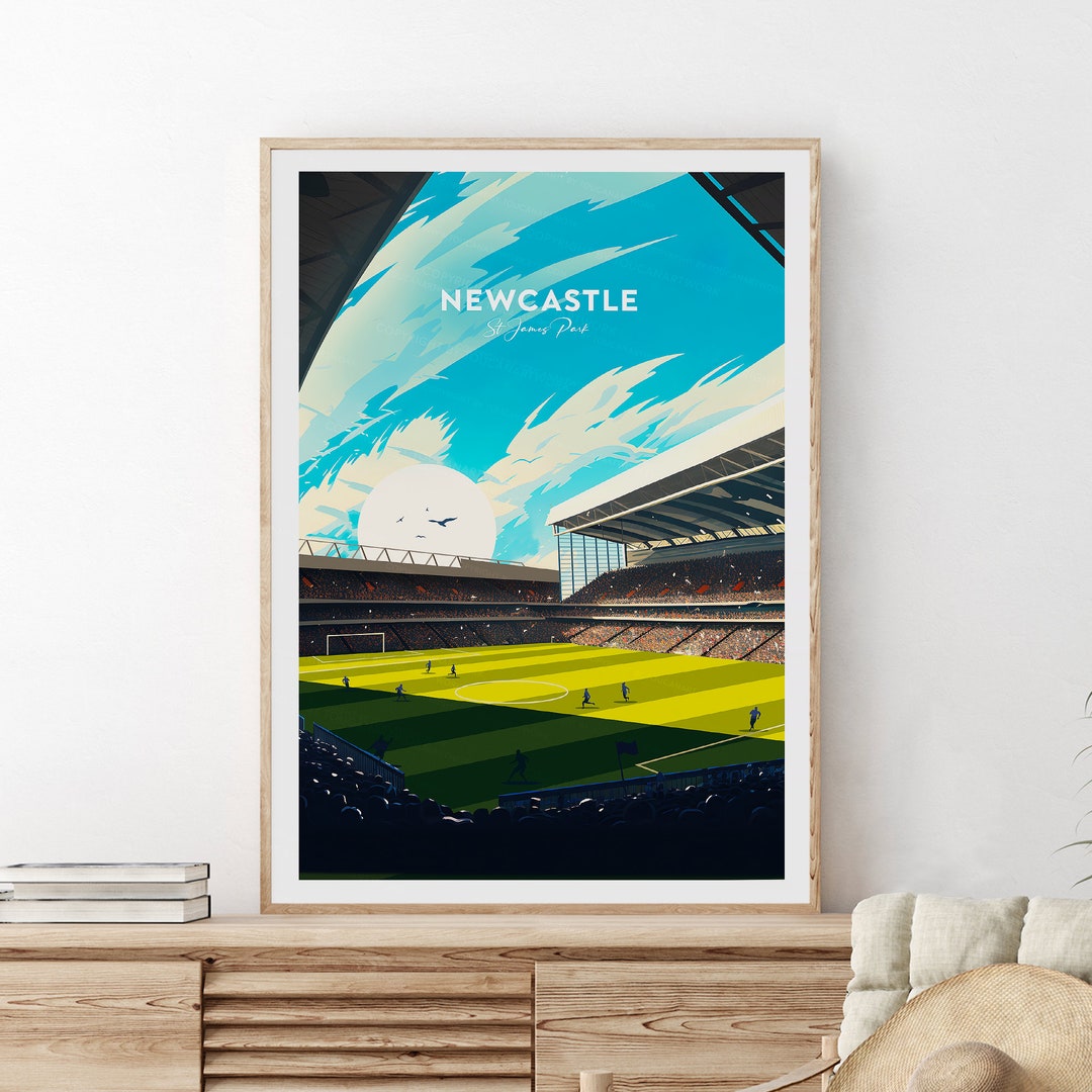 Newcastle Poster St James' Park, Newcastle Artwork, Football Poster