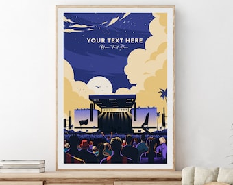 Custom text festival print - Any text print - Generic festival poster