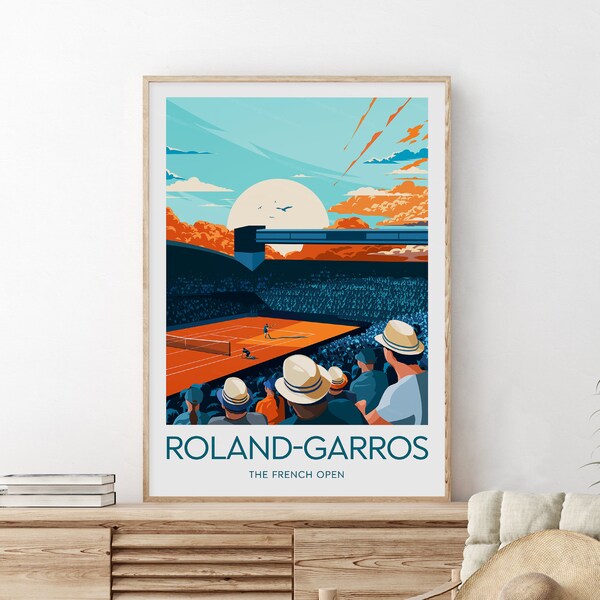 Roland Garros Poster Etsy