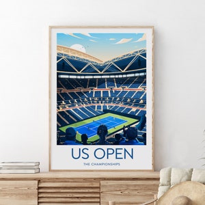 The US Open print - The Championships, The US Open artwork, Arthur Ashe Stadium