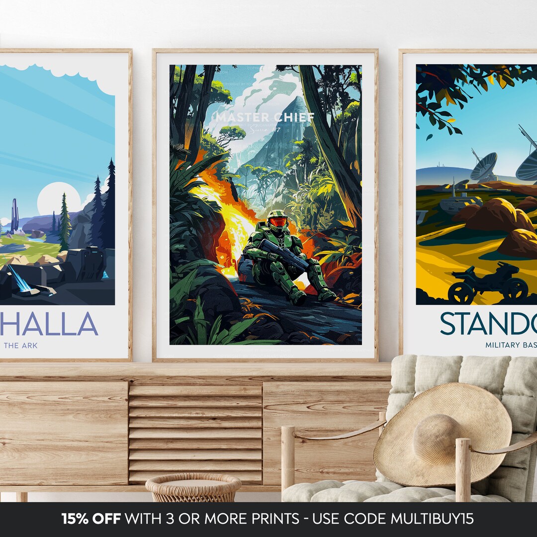 Master Chief Print Sierra 117, Master Chief Poster, Halo Fan Art, Halo ...