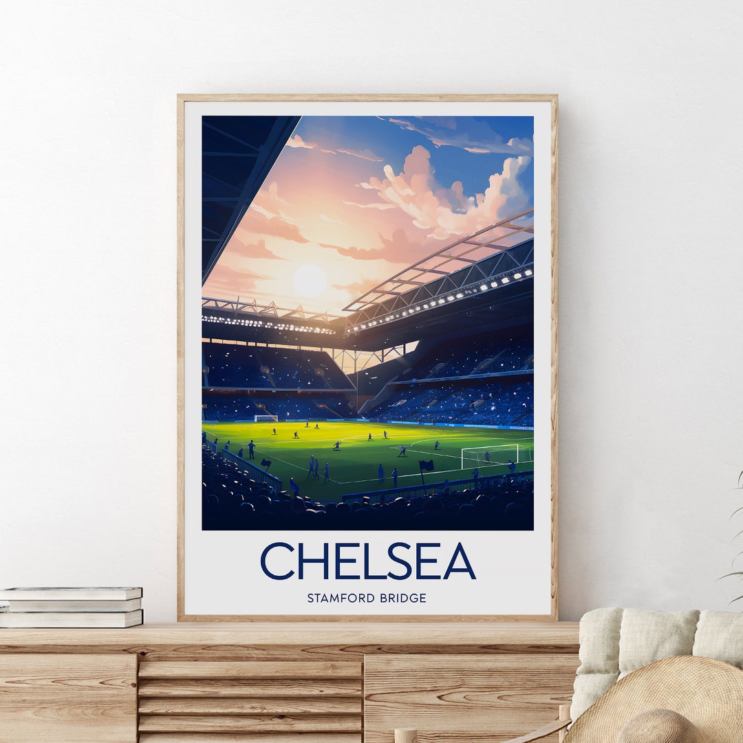 Chelsea Poster Stamford Bridge, Chelsea Artwork, Chelsea Print - Etsy