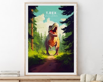 Tyrannosaurus rex print - Dinosaur Collection, T. rex poster, Dinosaur posters