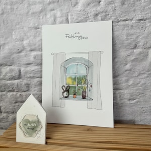 Postkarte l Frühlingsfenster | Ostern