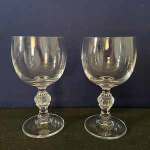 Vintage crystal wine glasses