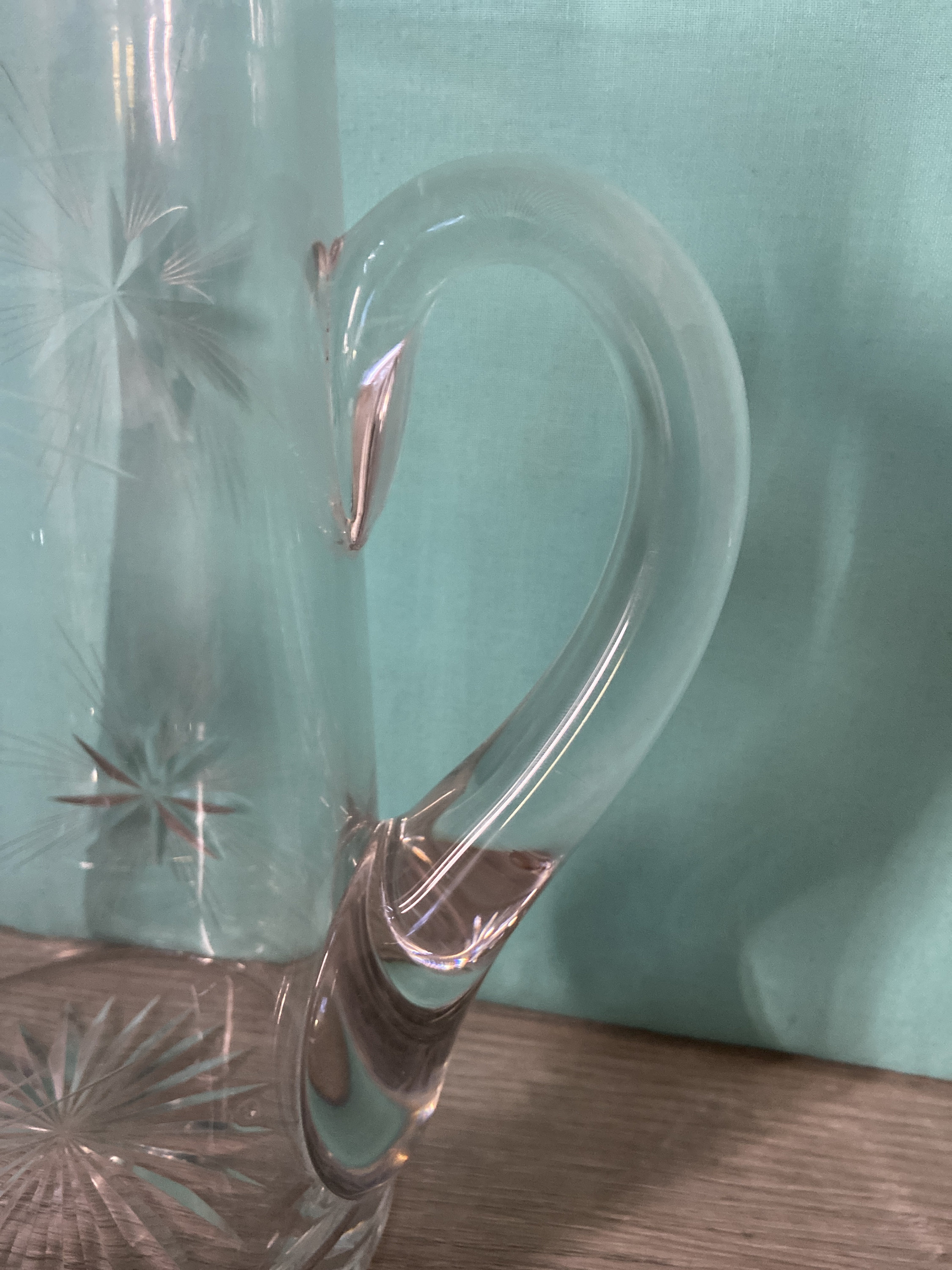Fostoria Atomic Starburst Clear Glass Pitcher 48oz - Etsy