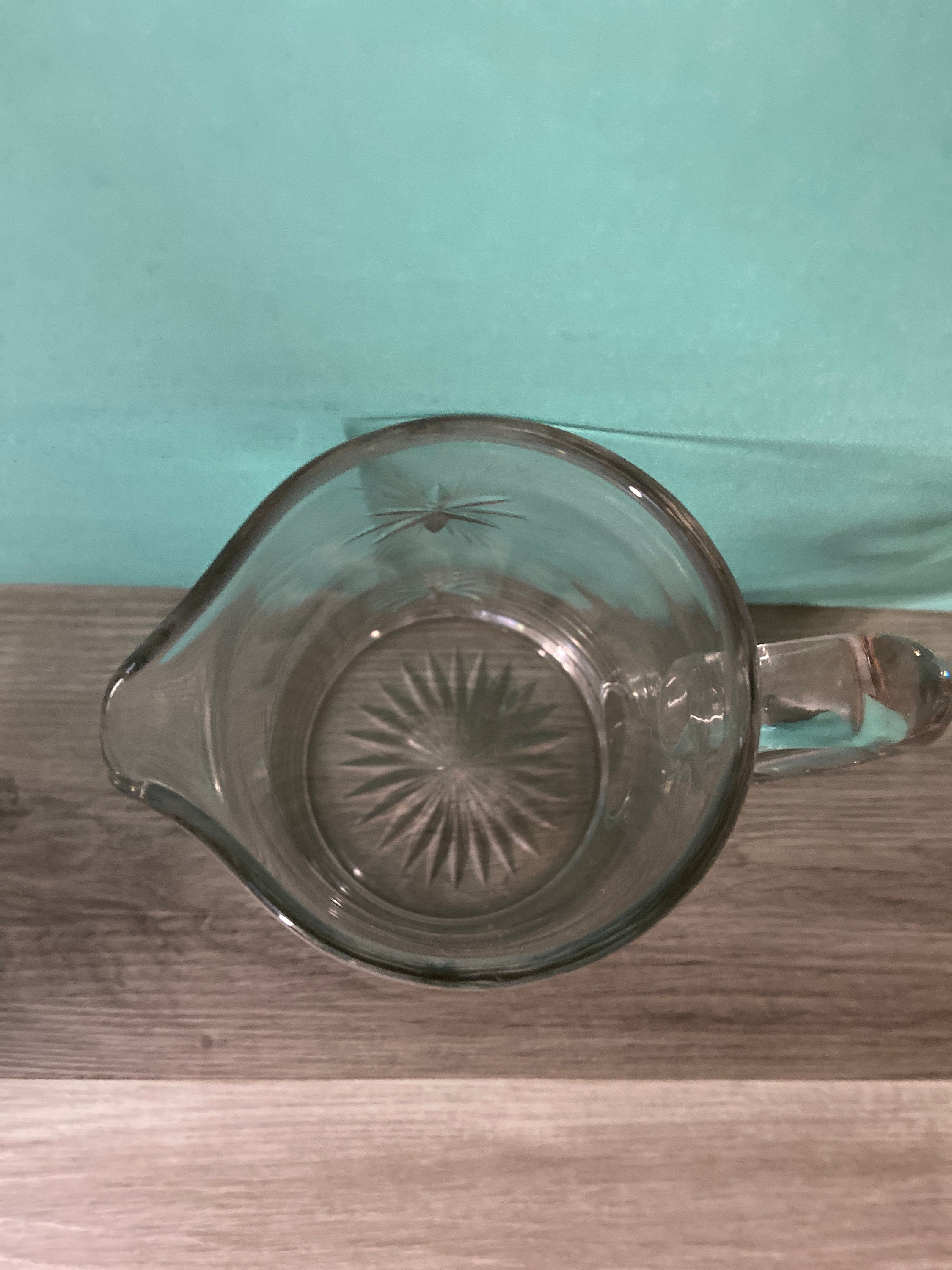 Fostoria Atomic Starburst Clear Glass Pitcher 48oz - Etsy