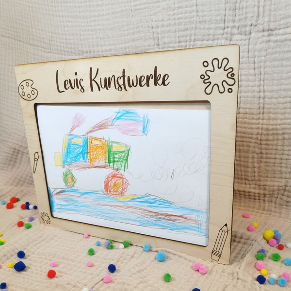 Bilderrahmen Fr Kinderzeichnungen Selber Machen
