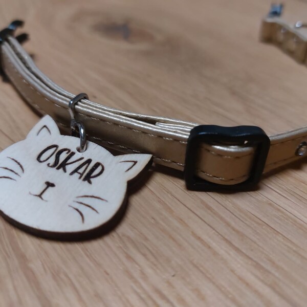 Anhänger Katzenhalsband personalisiert Katzen ID Tag Namensschild Katze