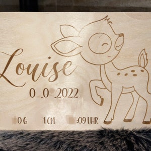 Erinnerungsbox, Erinnerungskiste Baby, Babygeschenk Geburt, Geschenk zur Taufe Hochzeit Holzkiste, Box, Besondere Momente sammeln