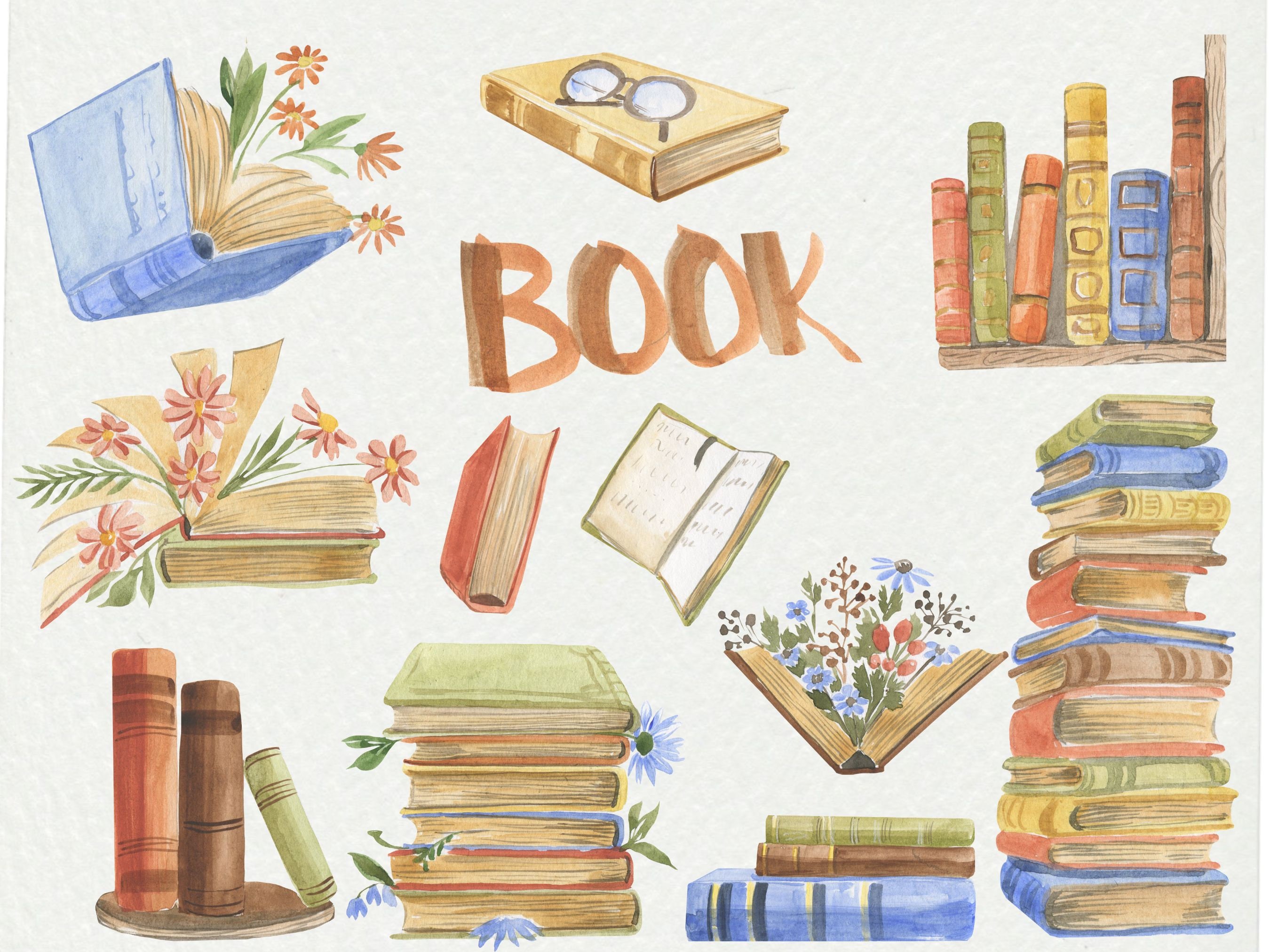 Anciens Livres De Lecture Scolaire Clipart