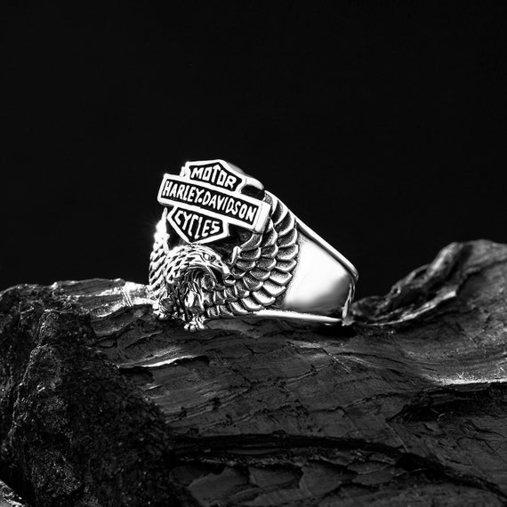 Harley Davidson Rings for Men Motorcycles Ring cool Mens Etsy