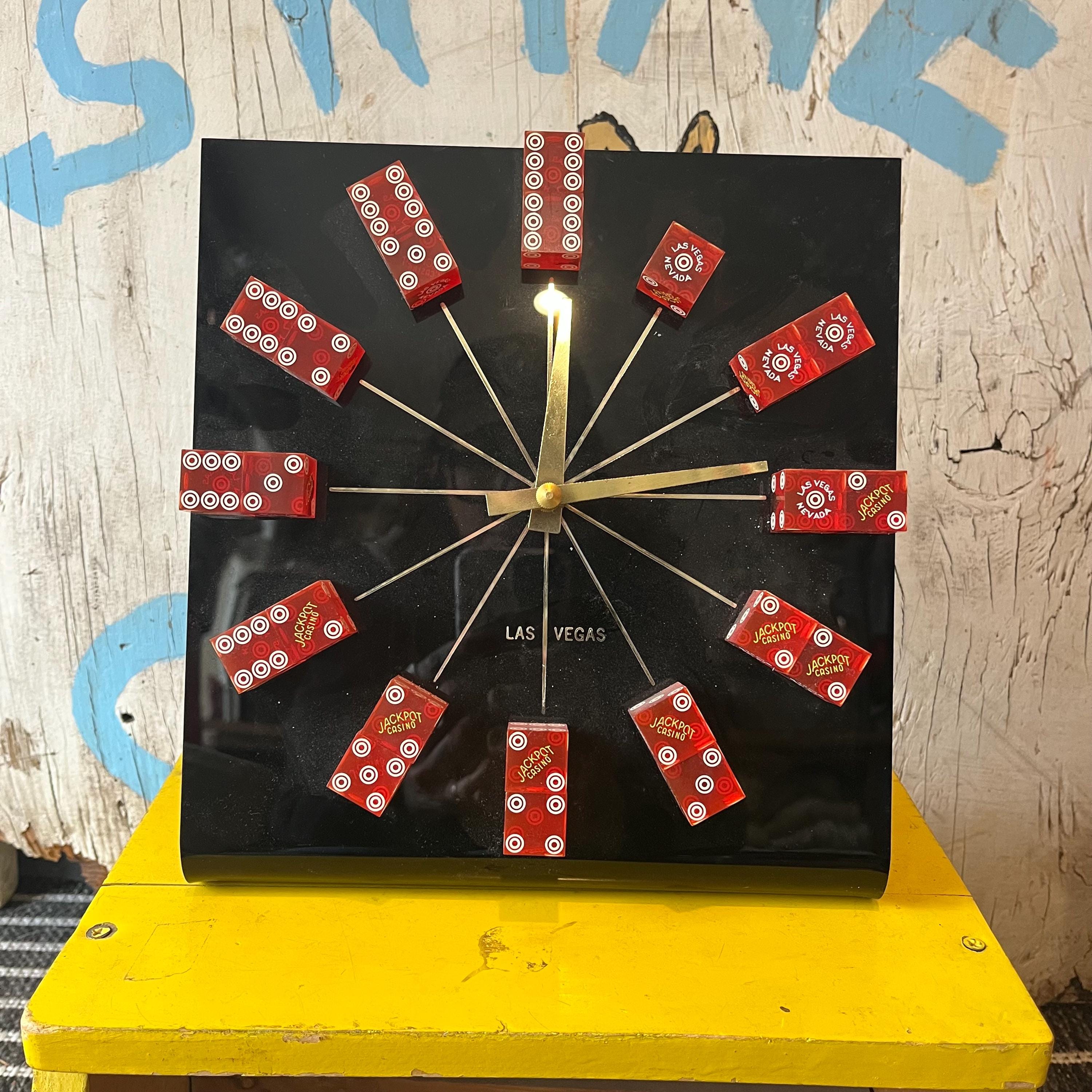 Vintage Dice Clock - Etsy