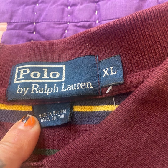 Vintage 1990's Blue Label POLO by Ralph Lauren St… - image 2