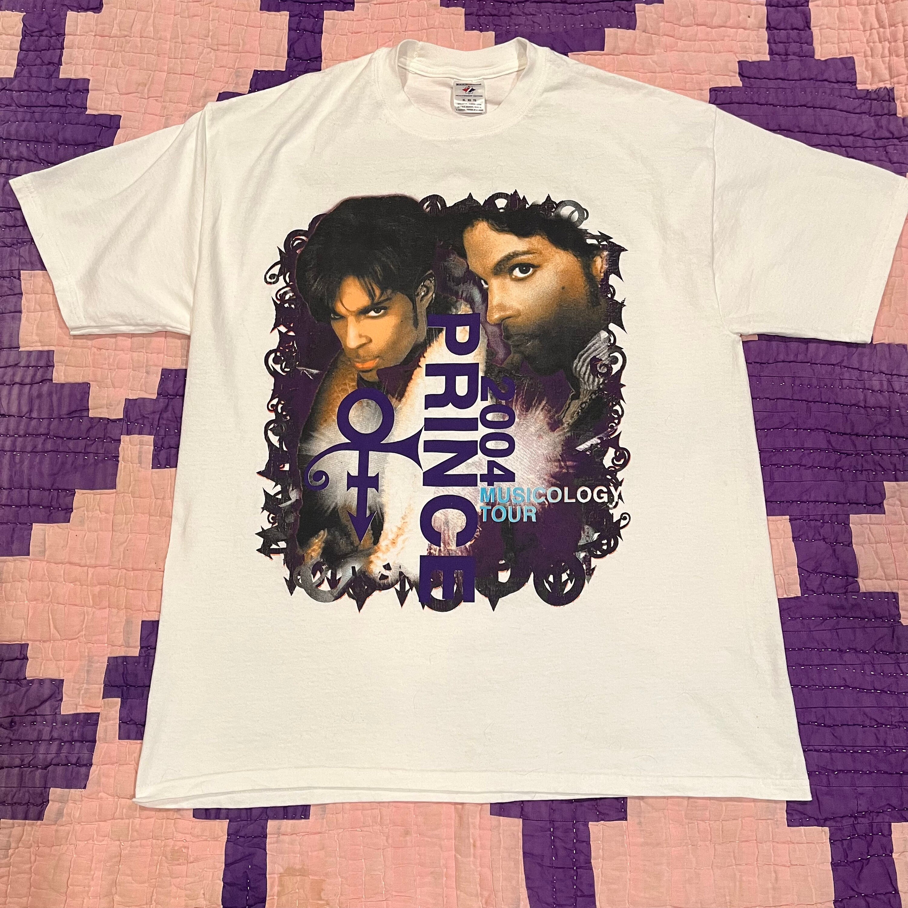 Prince Musicology Tour Schools In 2004 Concert T Shirt Large