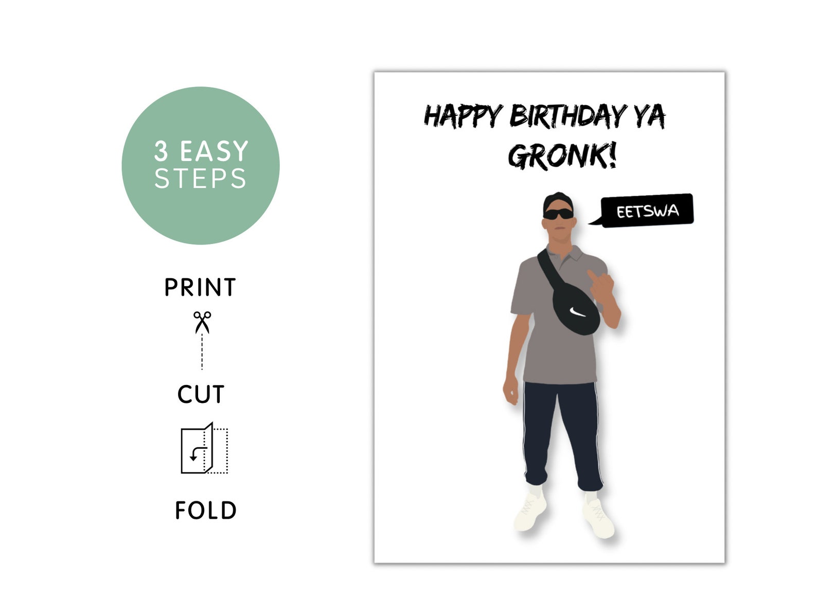 Instant Download Birthday Card Funny Birthday Card Printable Funny Card ...