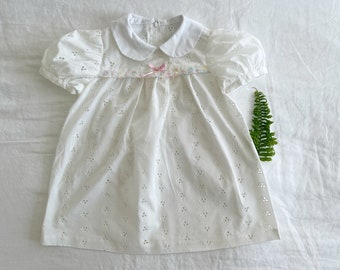 Kleding Meisjeskleding Babykleding voor meisjes Hoodies & Sweatshirts Kleine Vintage Jurken Vintage jaren '80 handgemaakte gebreide crème vest Baby Lace Cardigan 3-6 maanden 