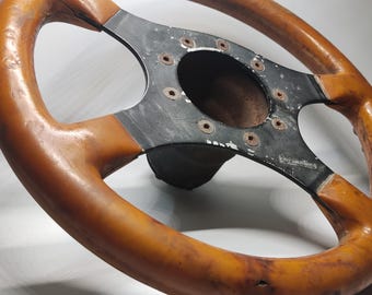 Vintage Formuling Steering Wheel - Made in France, Retro Car Part