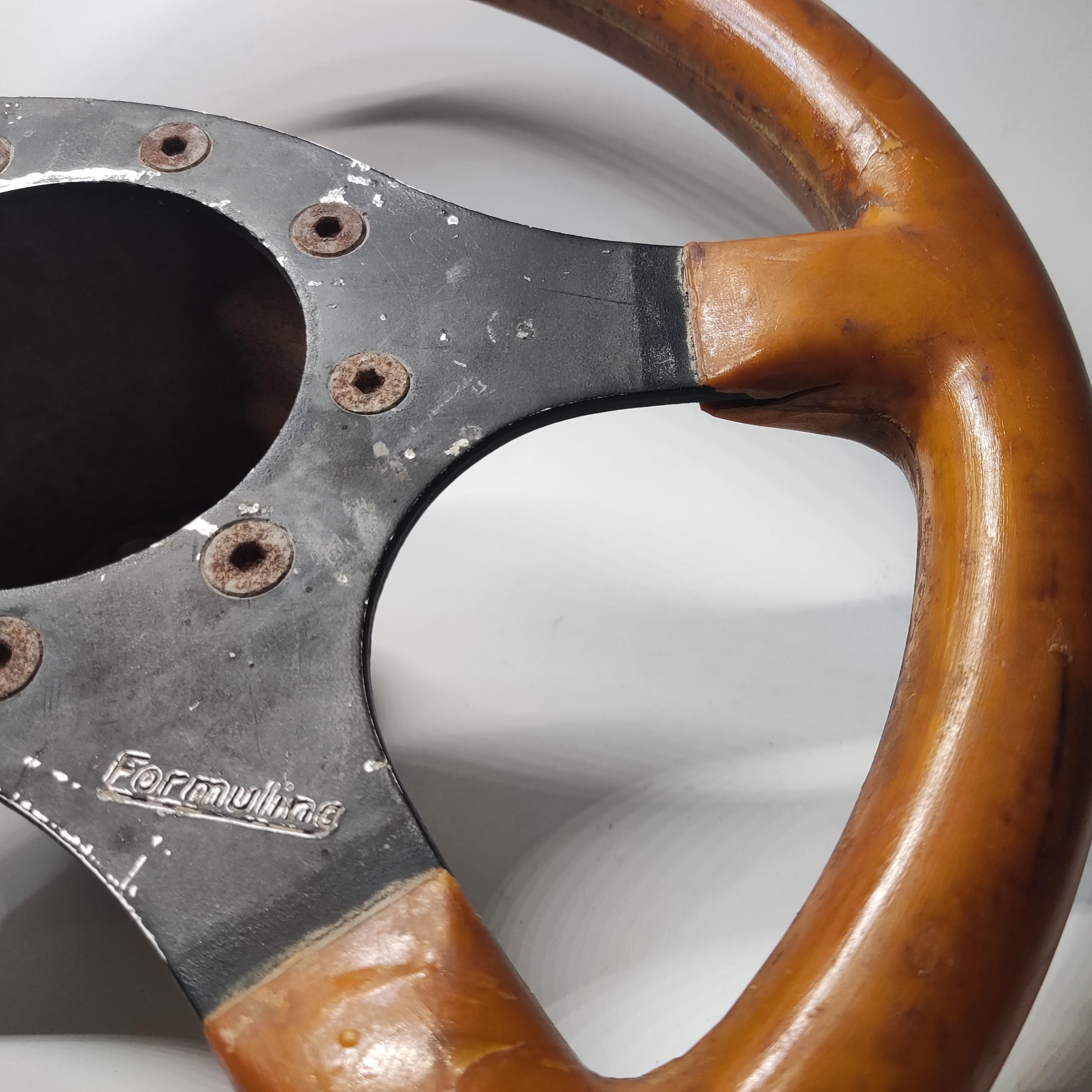 Vintage Formuling Steering Wheel - Made in France, Retro Car Part