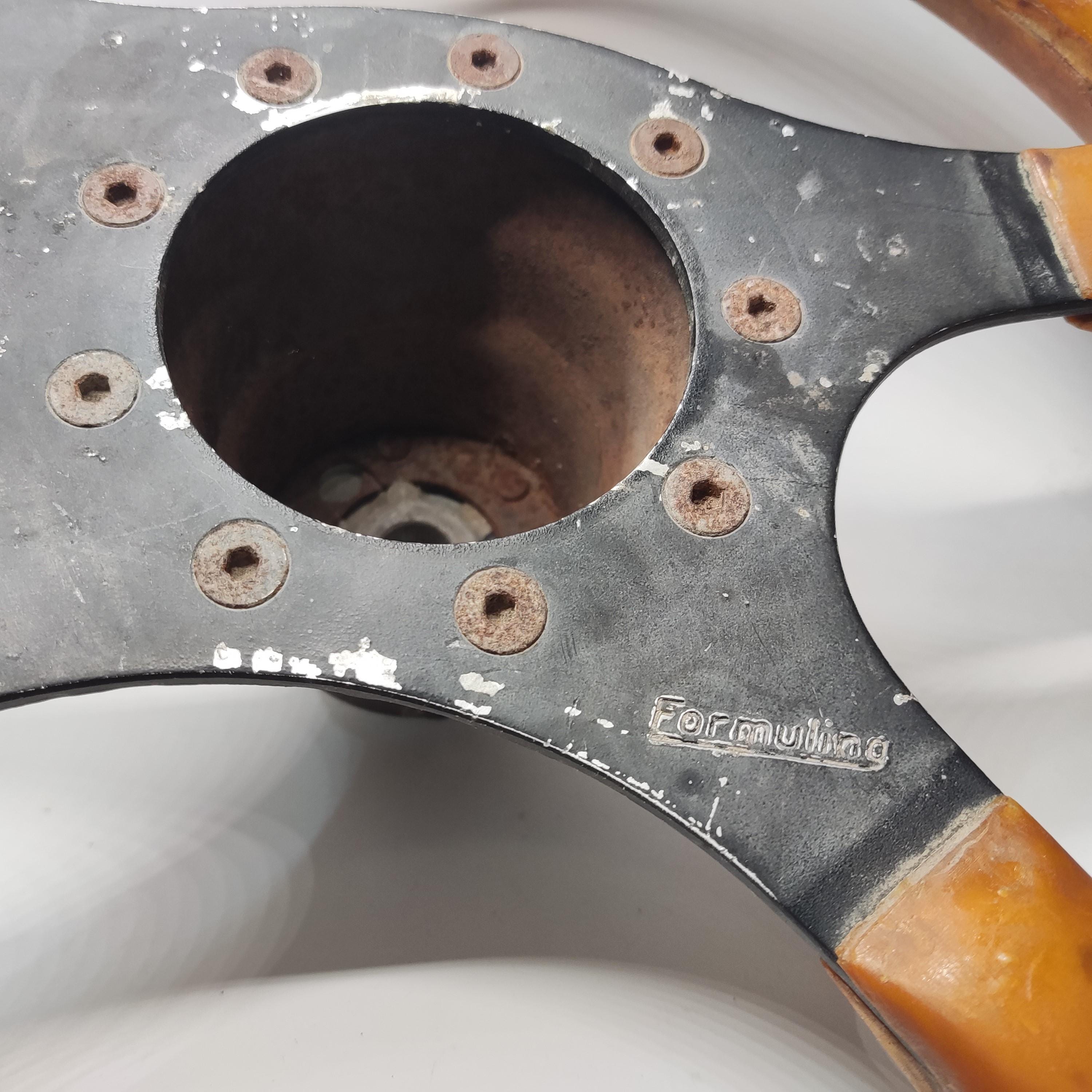 Vintage Formuling Steering Wheel - Made in France, Retro Car Part