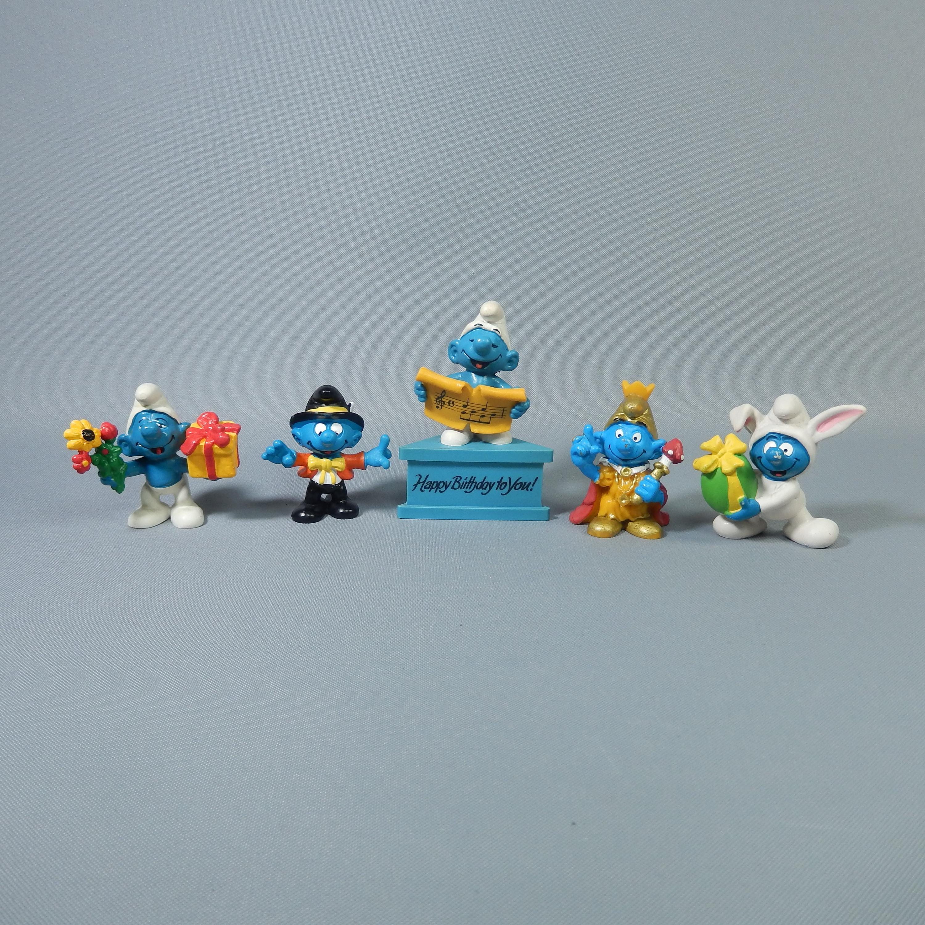 Figurines Schtroumpfs Style Schleich - Lot De 7, Années Diverses, Occasion Bel état
